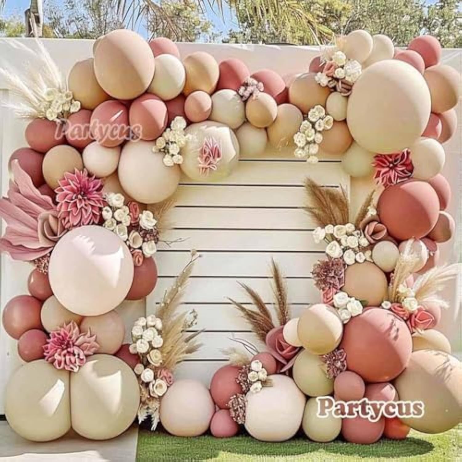 96pcs Dusty Rose Balloon Garland Kit for Boho Baby Shower, Wedding & Birthday Decor