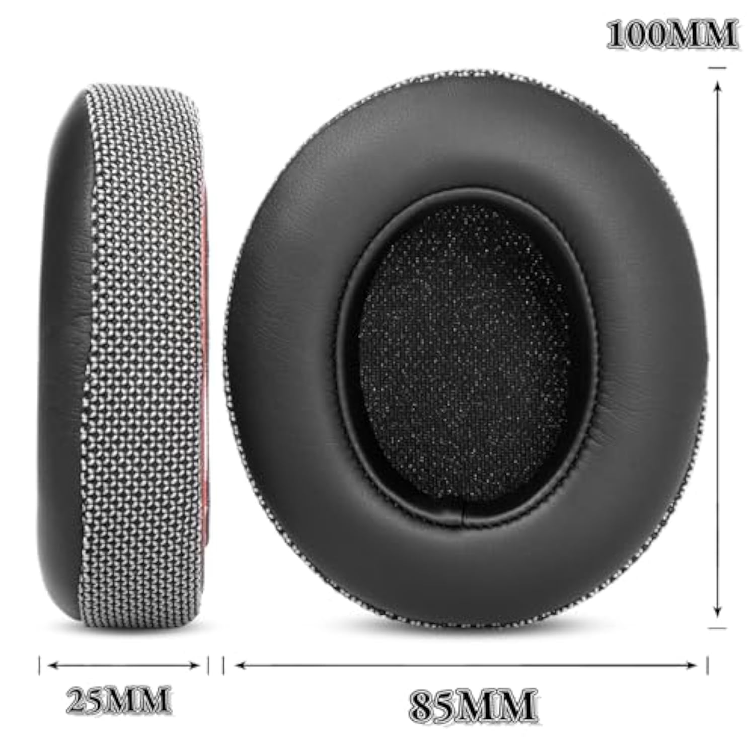 Replacement Ear Pads Ear Cushions Compatible With Beats Studio 2 & Studio 3 (B0501 B0500) Wireless & Wired Upgrade Earpads Covers Headband (Studio2 & Studio3)