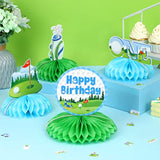 8PCS Golf Honeycomb Centerpieces Hole in One 1st Birthday Party Decorations