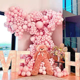 Pink Balloons 18 Inch 12 Pcs Pastel Pink Balloons Matte Pink Latex Par