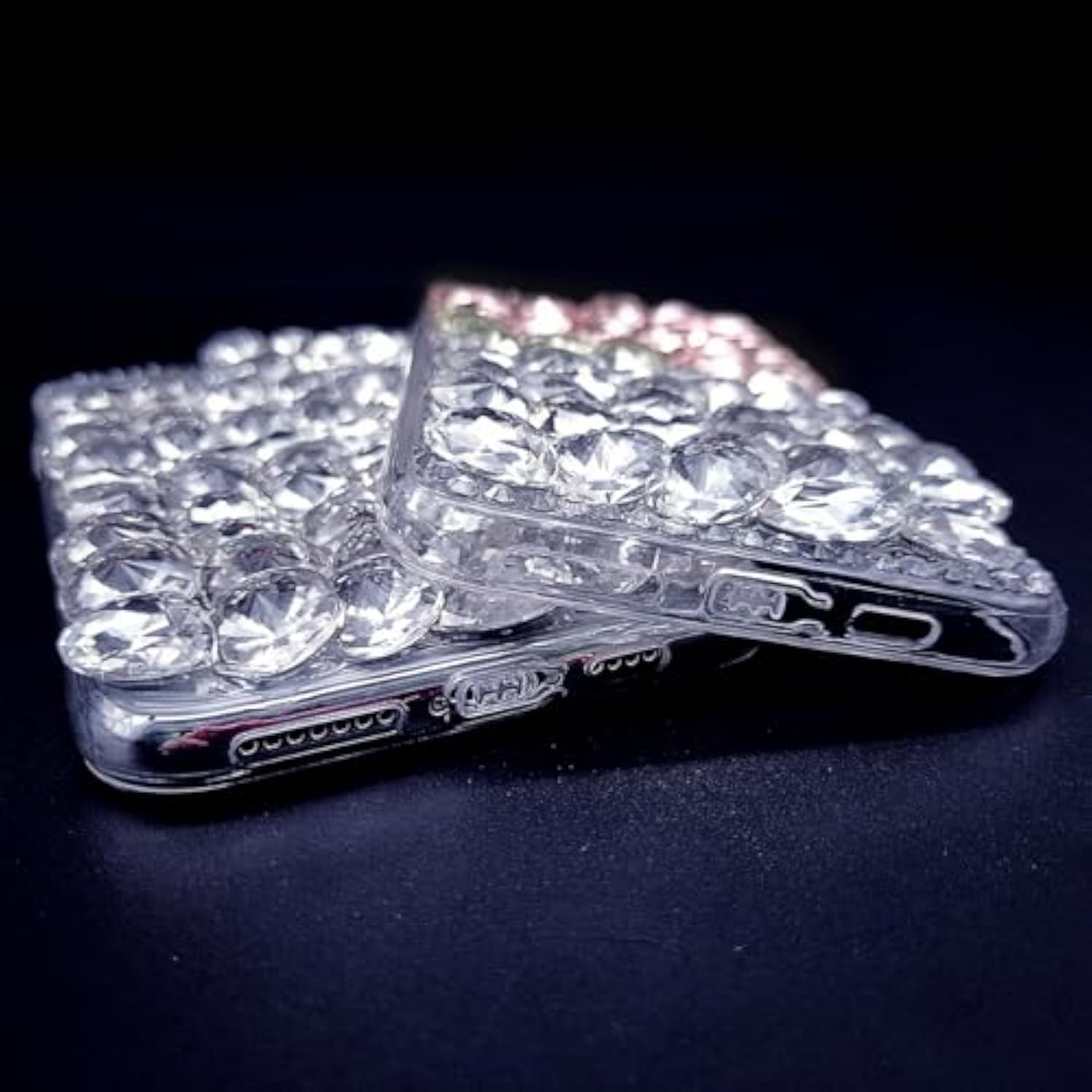 Bling Case Compatible With Iphone 15 Case Bling For Women, Luxury Crystal Rhinestone Girly Phone Case, Glitter 3D Sparkle Diamond Cover Case, Clear