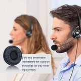Ear Cushions For Plantronics Headset Replacement Ear Pads Compatible With Plantronics Hw251N Hw261N Hw510 Hw520 Blackwire C320 3210 3220 3320 Jabra Biz 1500 Gn2000 Pro 920 9450 Headphones (4 Pack)