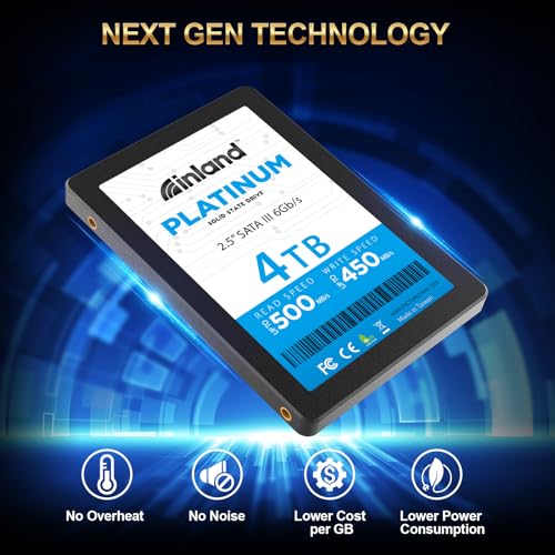Platinum 4Tb Sata Iii 6Gb/S, 2.5"/7Mm Internal Solid State Drive Ssd For Laptop & Pc Desktop
