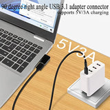 90°Angle Usb 3.1 Adapter 10Gbps Usb 3.1 Male To Female Right Angle Connector U