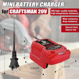 Mini Charger Fit For Milwaukee 18V M18 Battery Replace For M18 Charger, For Xc Series Battery 48-11-1852 48-11-1840, 48-11-1815, 48-11-1820 (Not For 12V)