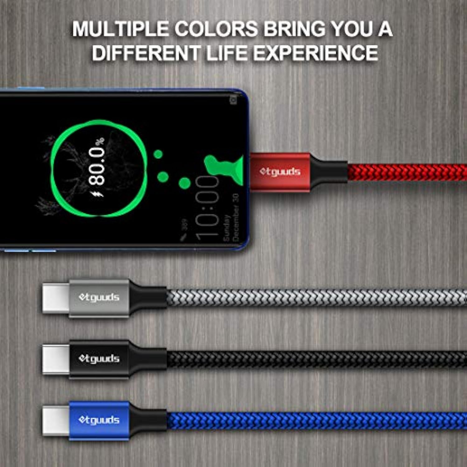 [4-Pack, 3Ft] Usb Type C Cable 3A Fast Charging, Usb A To Usb C Cable Premium