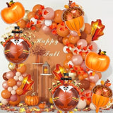 Thanksgiving Balloons Fall Leaf Pine Cone Pumpkin Turkey Party Decorations