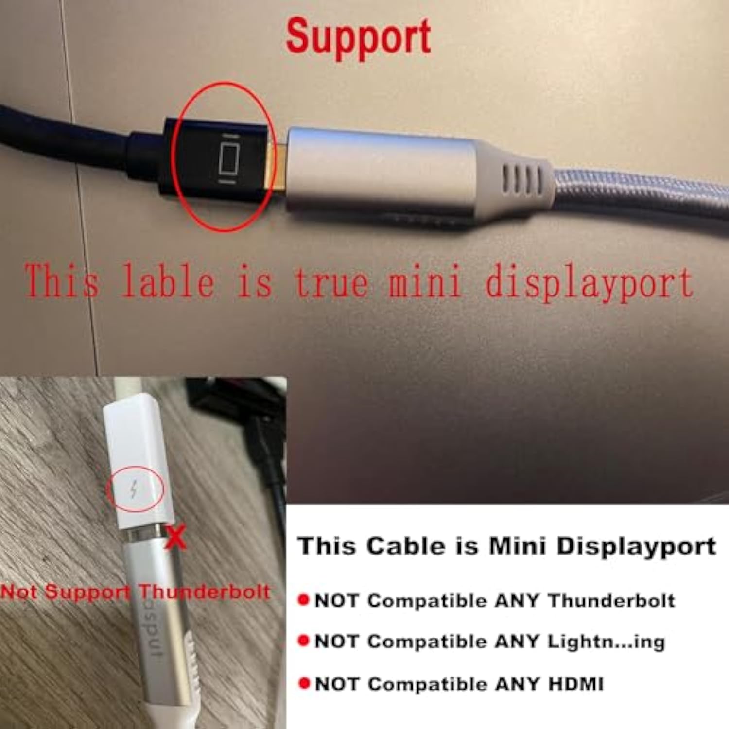 Usb C To Mini Displayport Adapter,Usb-C To Mini Displayport Cable 4K@60Hz & Ny