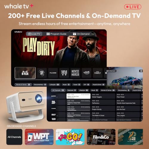 Compatible With Netflix & Auto Focus Gimbal N6 Pro 700 Ansi Native 1080P Smart Projector With Wifi 6 And Bluetooth, 4D Auto Keystone & Voice Controll Portable 4K Support Fhd Home Projector