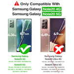 Case For Galaxy Note 20 Crystal Clear Designed Nonslip Shockproof Protection Phone Case, Hard Pc Back Flexible Tpu Slim Fit Light And Durable Cover For Samsung Galaxy Note 20 5G