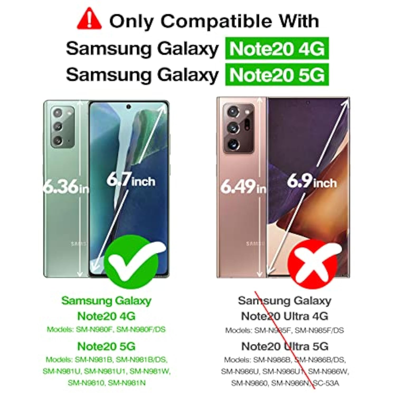 For Samsung Galaxy Note 20 Case, Crystal Clear Shockproof Protective Durable Slim Fit Phone Cover For Galaxy Note 20 5G With Transparent Hard Pc Scratch-Resistant Back & Soft Silicone Edge