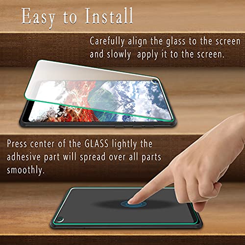 (2 Pack) Designed For  Galaxy A21 Tempered Glass Screen Protector, Easy to Install, Anti Scratch, Bubble Free, Case Friendly