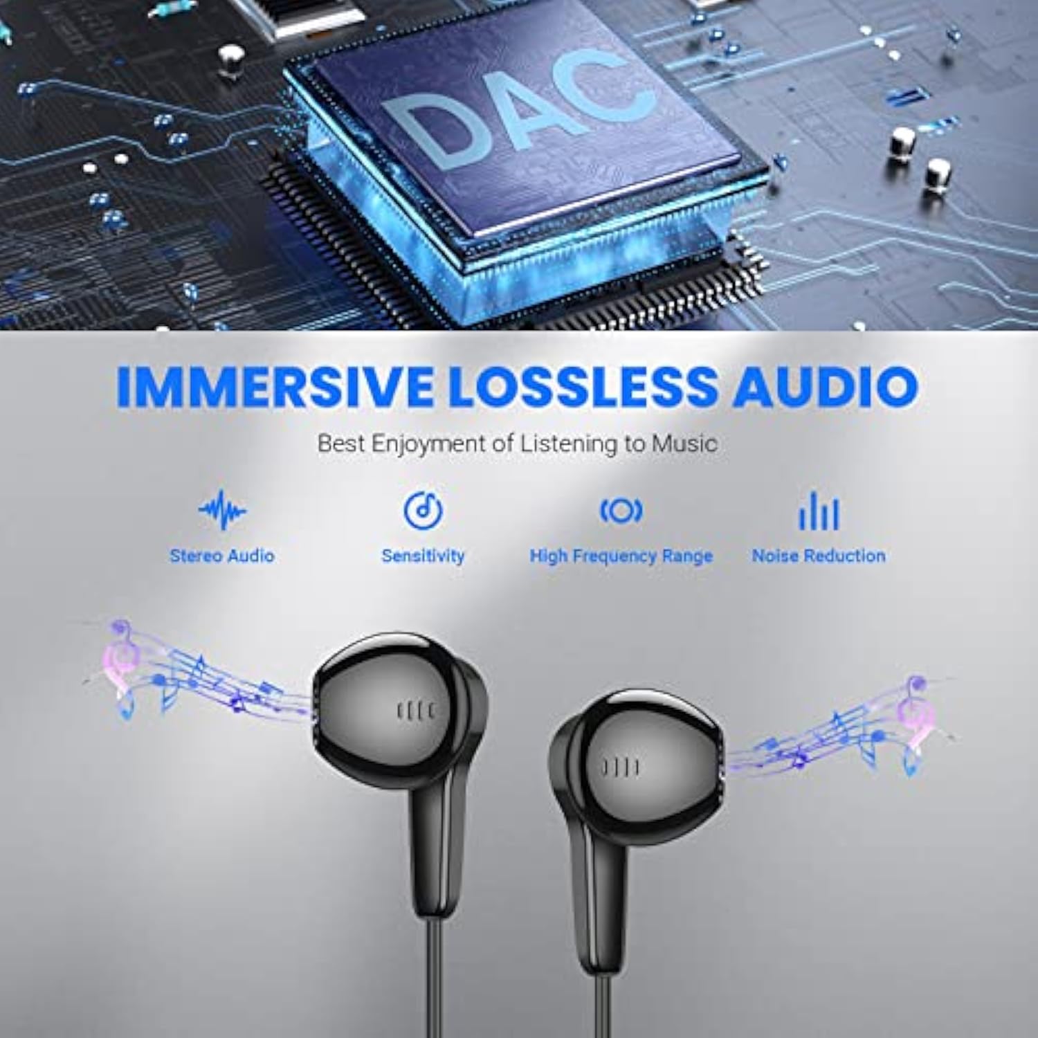 Usb C Headphones For Samsung S22+ Ultra S23, Type C Headphones With Microphone