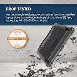 Brenthaven EXO Hard Shell Laptop Case Compatible with Dell 3110/3100 11.6 inch Chromebook 2-in-1 Protective Cover for Kids Computer in School Home Office Business Use-Gray.