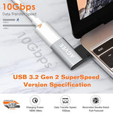 [4 Pack 90 Degree Right Angled Usb-C Male To Usb-C Female Adapter (Type-C 3.2
