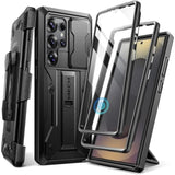 Samsung Galaxy S25 Ultra Case, Shockproof with Slide Camera Cover, Stand & Clip