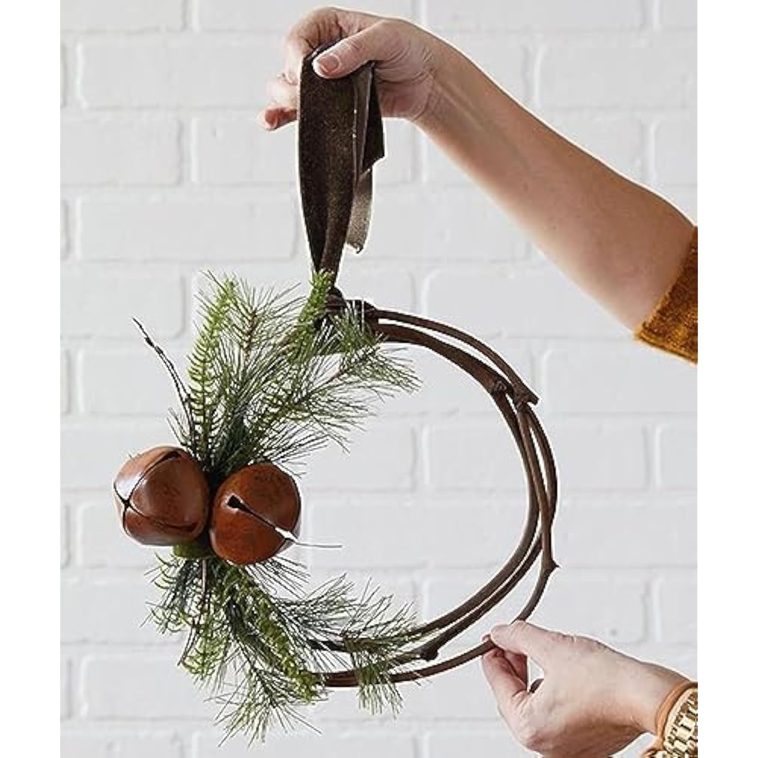 Brown Velvet Ribbon 1'' 25 Yards For Christmas Tree, Gift Wrapping, Flower Bouquet, Wreath Decorations, Bow Making