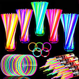 240pcs Glow Sticks Party Supplies with Necklaces Bracelets & Connectors 8in