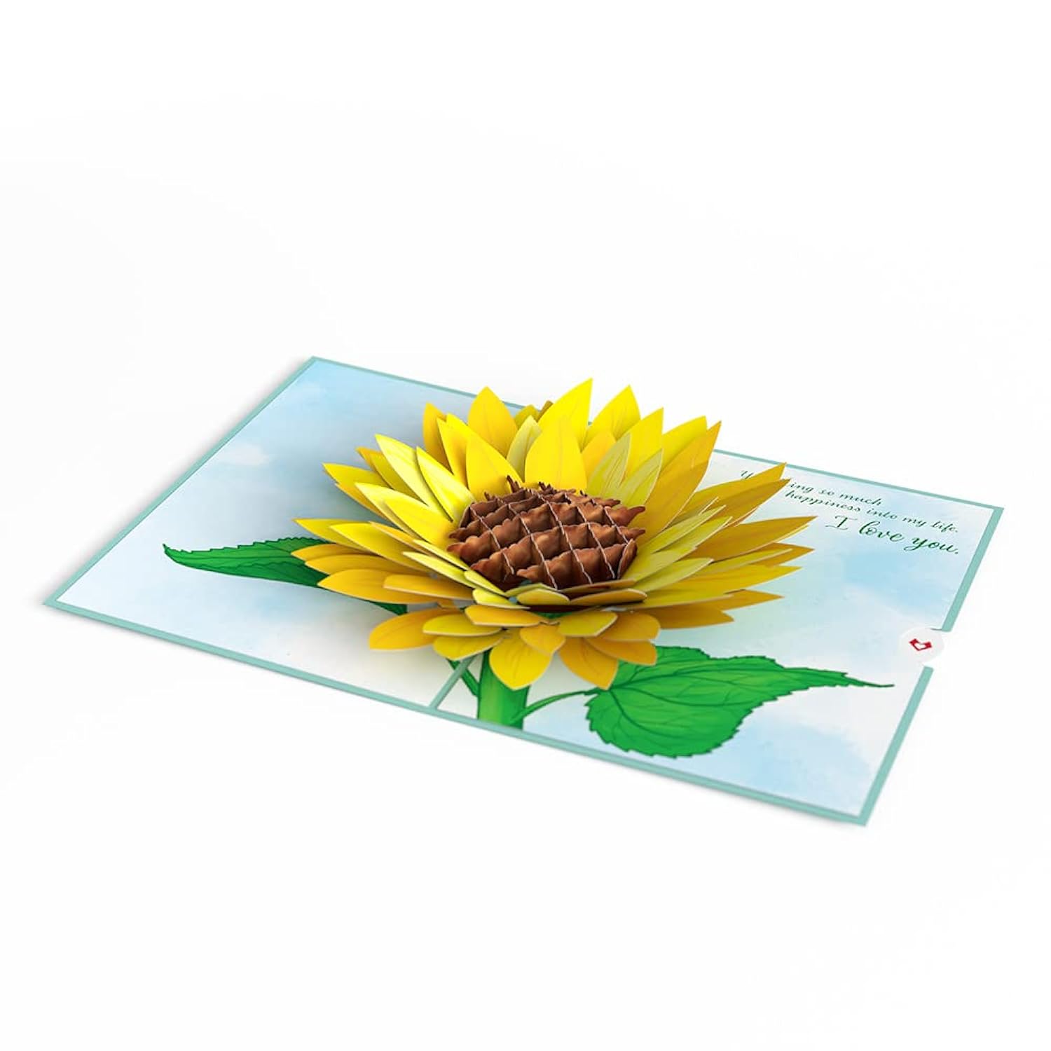 Everyday Pop-Up Card For Her And Him - 3D Greeting Cards For Boys, Girls, Men, Women - For My Wife Sunflower - 5" X 7" Card - Blank Notecard & Envelope Included