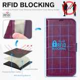 TUCCH Wallet Case for iPhone 14 (6.1") 2022, Flip Stand, Plum Purple