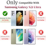 Samsung Galaxy S21 Ultra Heavy Duty Shockproof Case with Screen Protection Black
