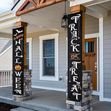 Halloween Trick or Treat Banner: Spooky Porch Sign