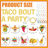 Mexican Taco Bout A Party Decoration Taco Bout A Party Banner Mexican Fiesta Ceiling Hanging Swirls For Fiesta Birthday Cinco De Mayo Decoration