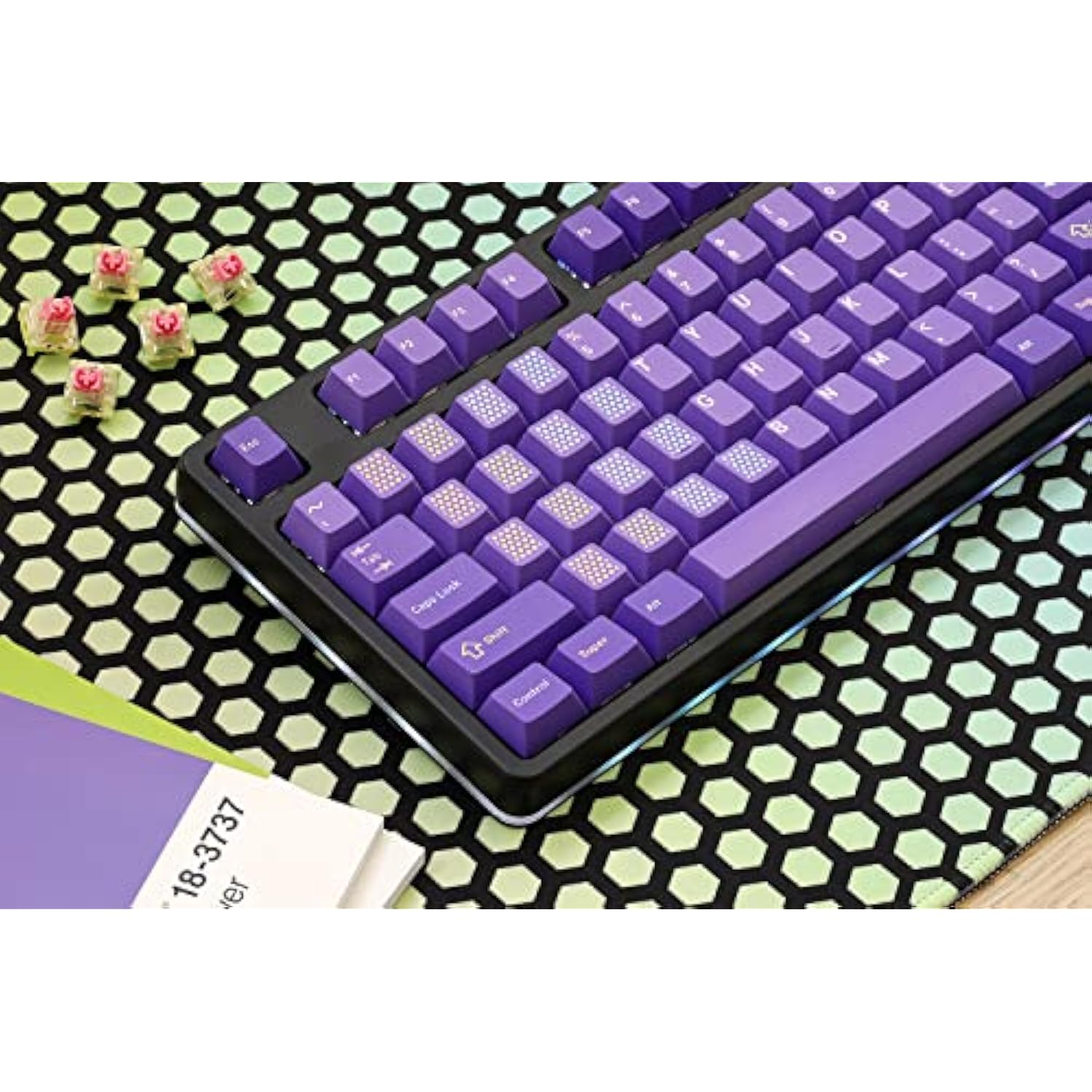 DROP + MiTo GMK Serenity Custom Keycap Set, Doubleshot ABS Cherry Profile, Com