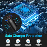 Usb C Car Charger, 38W Fast Charge Car Charger Adapter Pd&Qc 3.0 Dual Port Cigarette Lighter Usb Plug For Iphone 17 Pro Max 17 Air 16E 16 15 14 13 12 11 Se Xr Xs X 8, Samsung Galaxy S25 S24 S23 S22