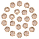 200Pcs 1 Inch Wooden Craft Buttons 25Mm Wood Buttons For Crafts 2 Hole