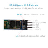 Hc-05 Bluetooth Serial Pass-Through Module Wireless Serial Communication With Button For Arduino