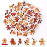 Christmas Sport Gingerbread Men Eraser - 60Pcs Novelty Mini Gingerbread Men Pencil Eraser Bulk 3D Desk Puzzle Rubber For Classroom Student Reward Xmas New Year Party Favor Gift Filler Supplies