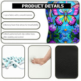 Colourful Butterfly Ergonomic Mouse Pad Wrist Support, Non-Slip Soft Wrist Rest With Massage Computer Keboard And Pc Mousepad For Office And Gaming(Wrist29)
