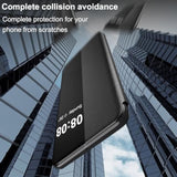 For Samsung Galaxy S25 Edge Case Flip Leather Cover Clear S-View, For Samsung S25 Edge Phone Case Smart Window Hard Flip, Shockproof Protective Cover Galaxy S25 Edge 5G Case Clear View