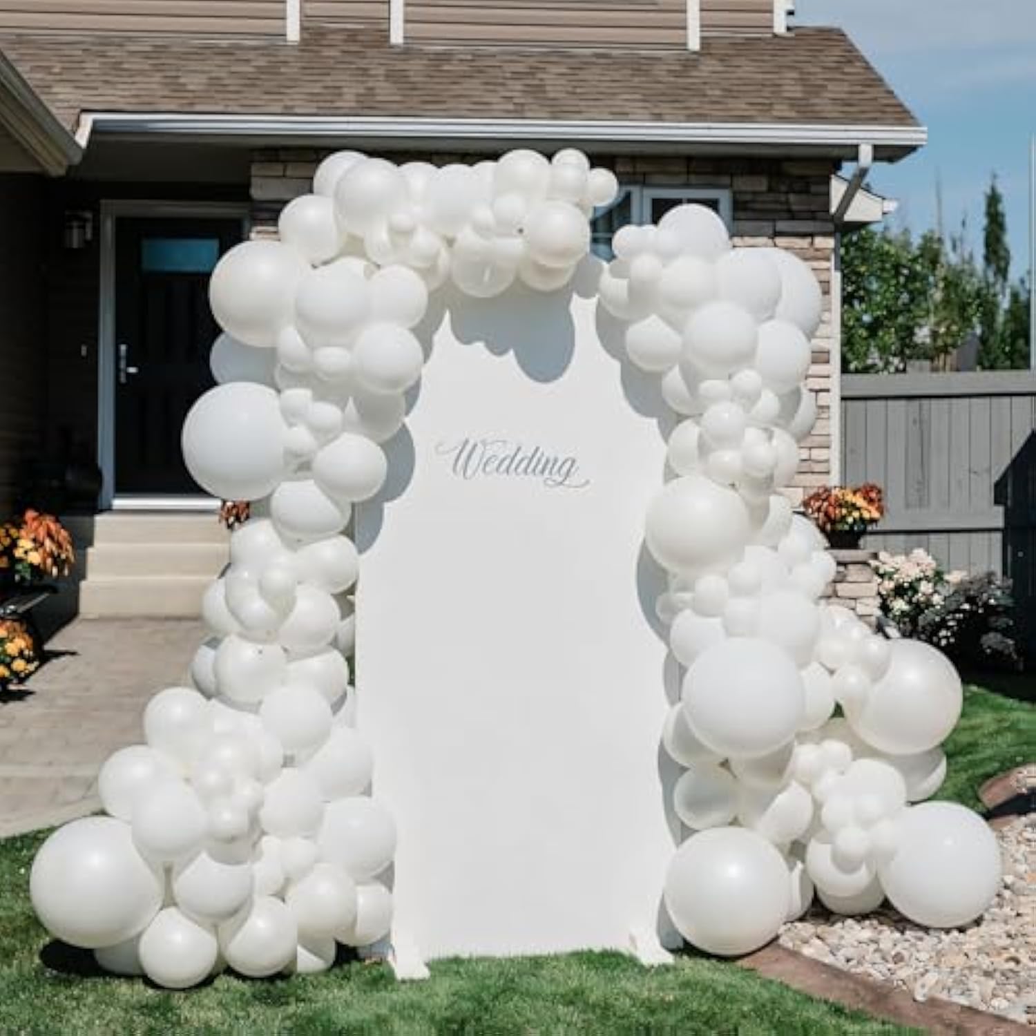 110Pcs White Balloons 12 Inch White Latex Balloon Garland Arch Kit For Birthday Baby Shower Wedding Anniversary Graduation Party Decorations
