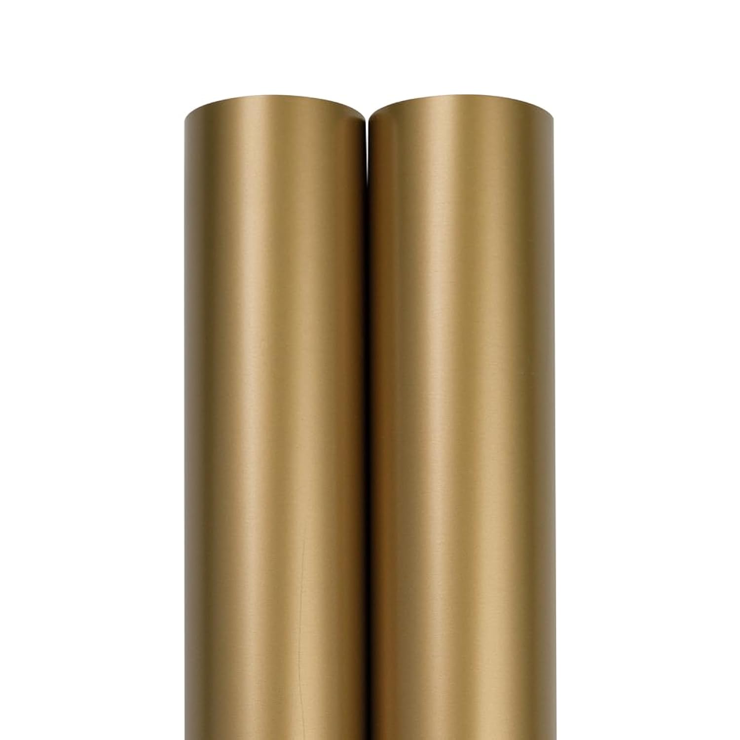 Gift Wrap - Matte Wrapping Paper - 52.6 Sq Ft Total (17 In X 18 Ft Each) - Matte Gold Foil - 2 Rolls/Pack