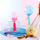 18 Inch Blue Helium Bobo Balloons 10 Pc for Christmas Wedding Birthday Party