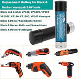 2Pack 3.6V 3500Mah Ni-Mh Replacement Battery For Black & Decker Versapak Battery Vp100 Vp100C Vp105 Vp105C Vp110 Vp110C Vp143 Model Power Tools