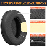 Earpads Replacement For Sennheiser Hd202/Hd202Ii/Hd203/Hd212/Hd212-Pro/Hd437/Hd447/Hd457/Hd477/Hd497/Eh150/Eh250/Eh350/Hd62-Tv/Hd65-Tv, Ear Pads Cushions With Football Texture Fabric - Black