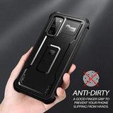 For Samsung Galaxy S20 Fe Case, [Built In Screen Protector And Kickstand] Heavy Duty Grade Protection Shockproof Protective Cover For Samsung Galaxy S20 Fe 5G, 6.5 Inch Black