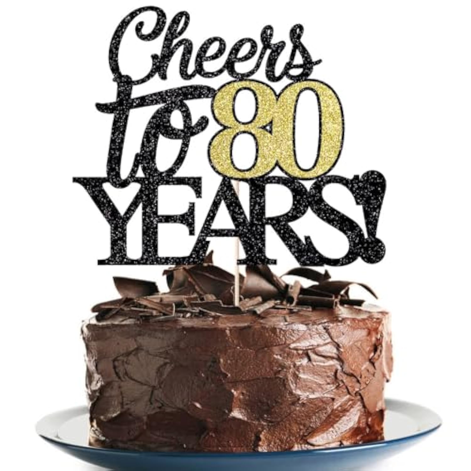 Happy 80th Birthday Cake Topper Cheers 80 Years Cake Decoration