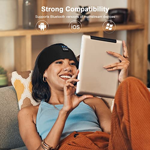 Sleep Headphones Headband Bluetooth 5.4, Headband Earphones Wireless With Usb C Charge Port, Sleep Mask For Sleeping, Sports, Gifts, Workout, Jogging, Yoga, Insomnia, Air Travel, Meditation