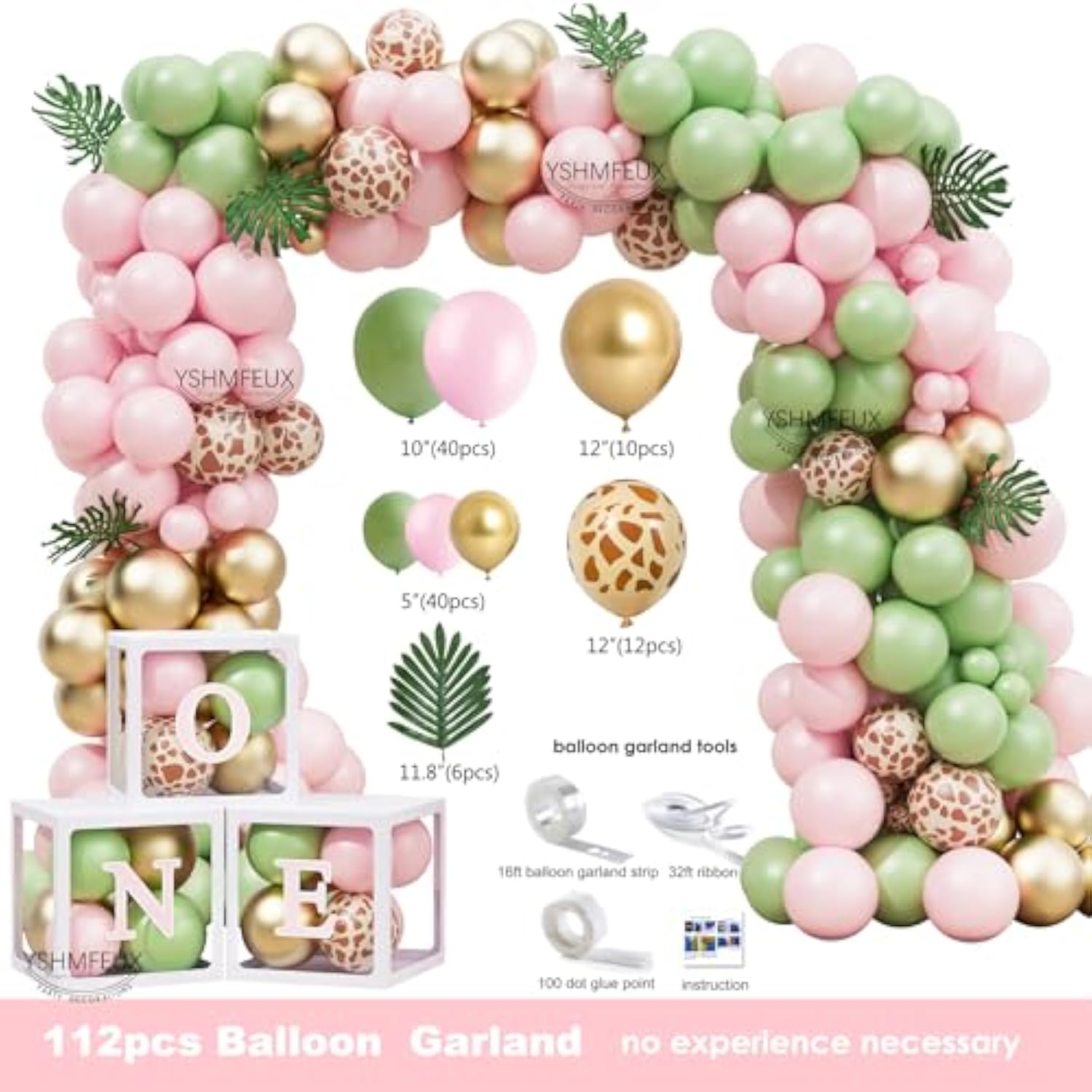 Wild One Birthday Decorations Party Supplies For Girl, 1St Birthday Girl Decorations, Jungle Animal 1St Birthday Party Supplies, First Birthday Decorations For Girls