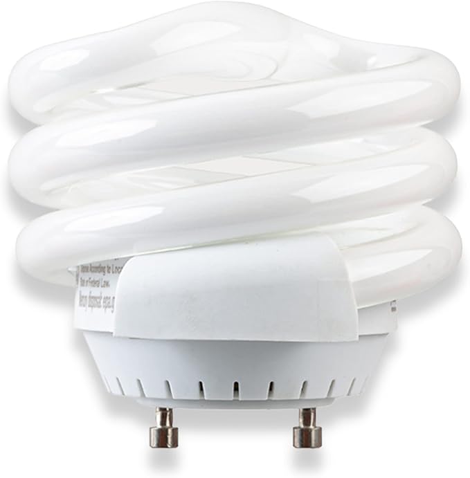 18W GU24 CFL Light Bulbs T2 Spiral 2700K Warm White 1170 Lumens UL Listed 4 Pack