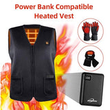 Pocket Size Battery Pack For Heated Vest, 5V 2.4A Heated Jacket Power Bank, 10000Mah Led Display Usb C Rechargeable Portable Charger For Iphone, Android Etc.