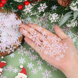 800Pcs Glitter Snowflake Confetti White Decorative Snowflake Scatter Confetti For Christmas Birthday Party Wedding Home Decoration