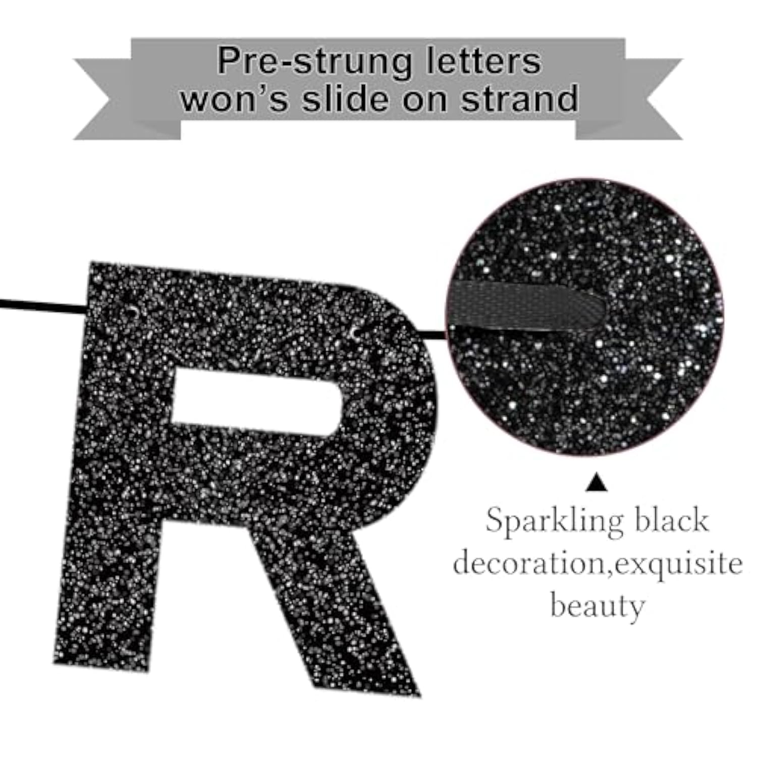 25Th Birthday Decoration For Women, Quarter Life Crisis Happy Birthday Banner Background, Black 25 Balloons Numbers Give Her Cheering 25Th Party Gift, Black 25 Party Supplies