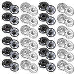 Sew On Snap Metal Fasten Press Button For Sewing Clothing Silvery 24 S