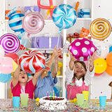 23Pcs Sweet Candy Bar Balloons 18" Foil Mylar Lollipop Christmas Balloons For Holiday Baby Shower Birthday Party Supplies Decorations