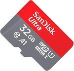 32GB Ultra microSDHC UHS-I Memory Card, 98MB/s, C10, U1, A1, Full HD, Adapter